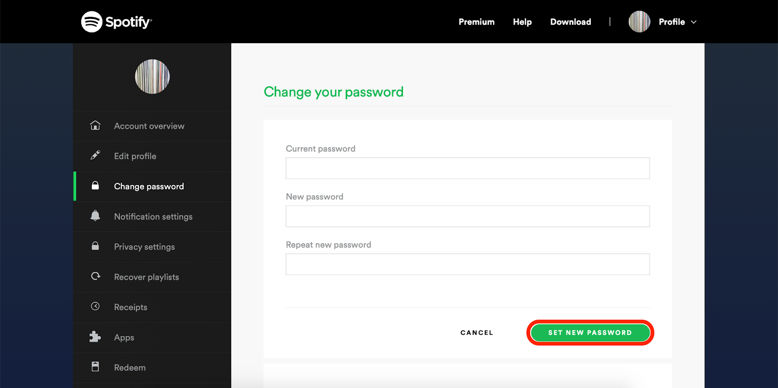 How To Change Or Reset Your Spotify Password Locker