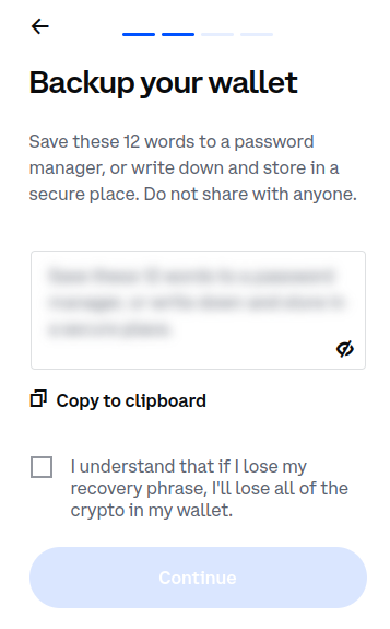 recovery phrase coinbase