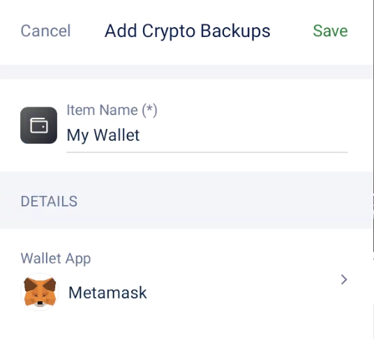 Saving Metamask data into Locker