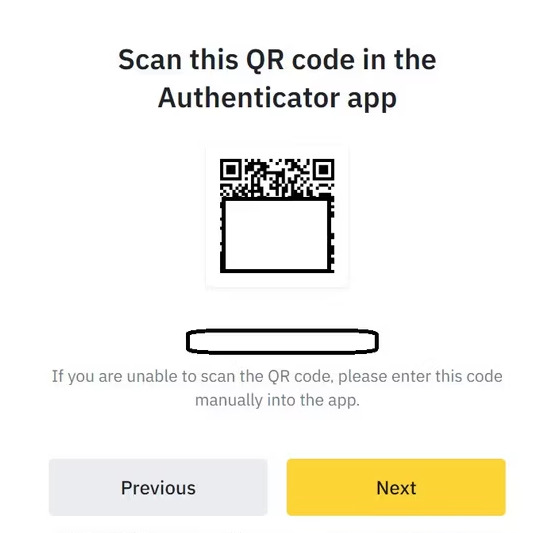 The QR code for setting up OTP