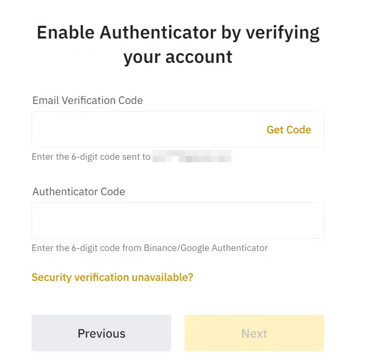 Verifying the authenticator app